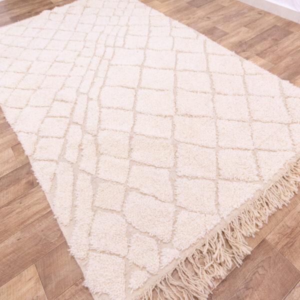 Creamy Moroccan Rug 5x8 ft - Image 3