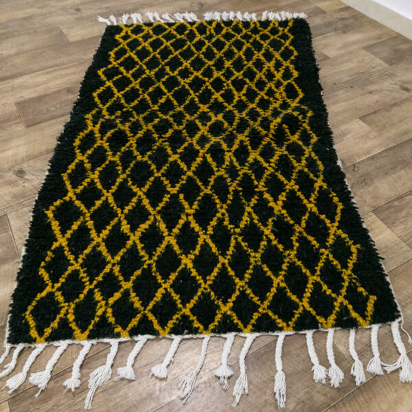 Black Beni Ourain Rug - Image 3