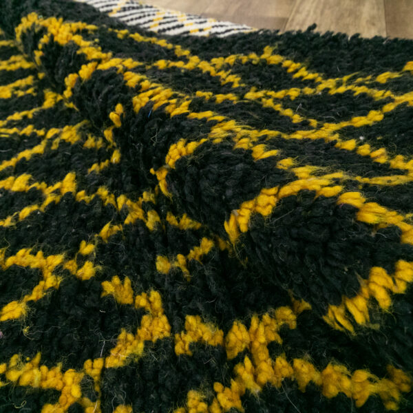 Black Beni Ourain Rug - Image 4