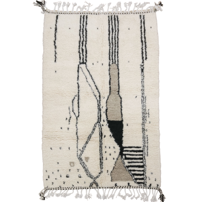 Beni Ourain Rug 5x8 ft