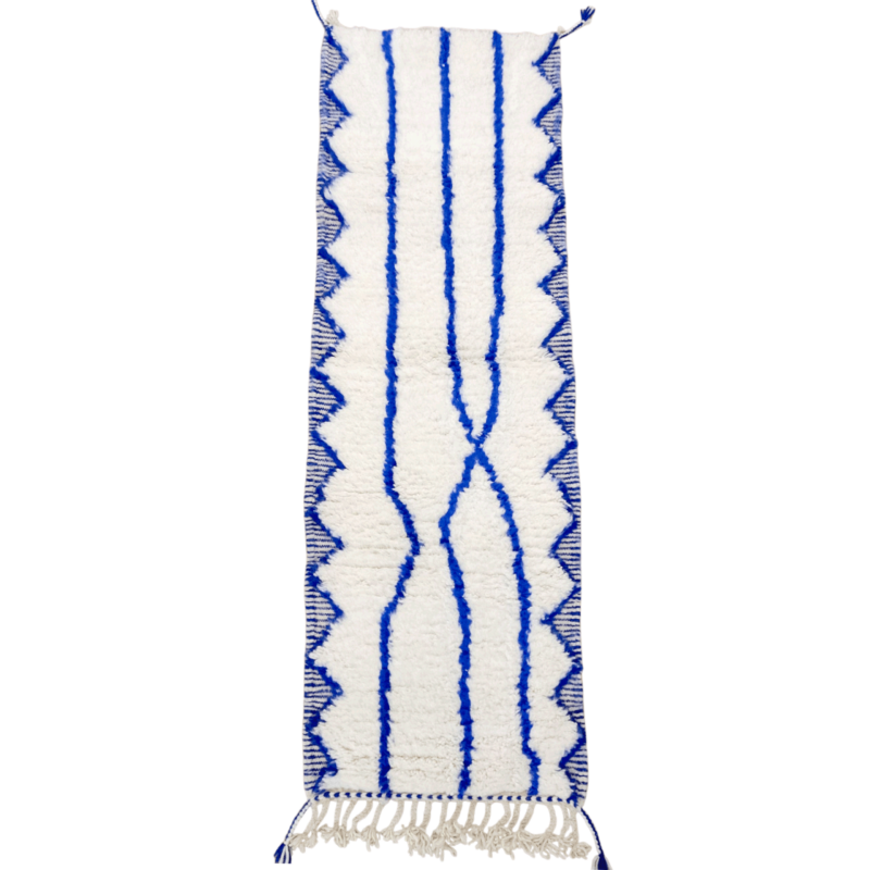 Blue Berber Runner Rug
